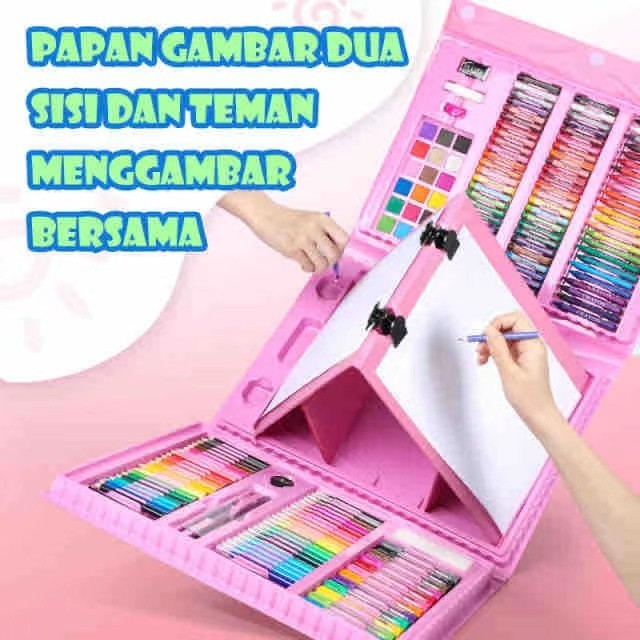 CRAYON ART 208 SET / PENSIL WARNA CRAYON ART SET MACAM WARNA MENGGAMBAR  MEWARNAI