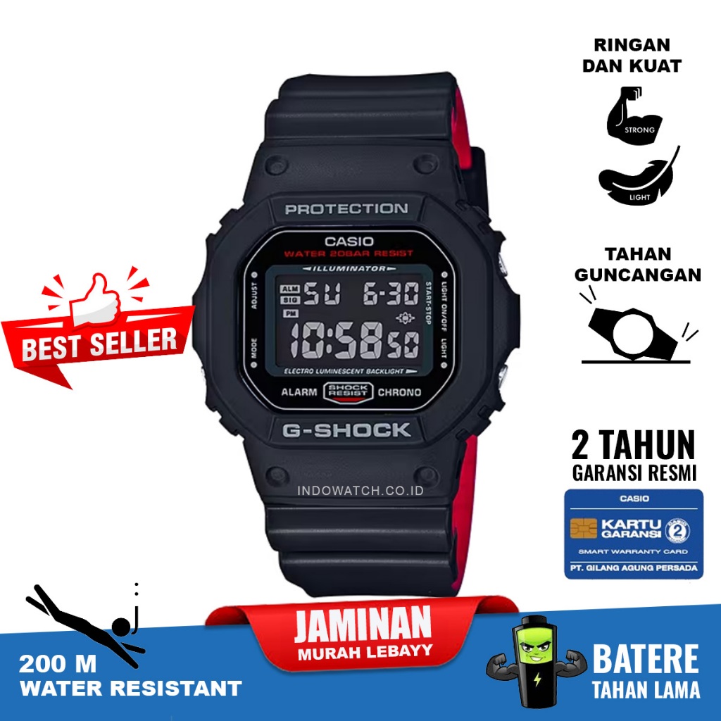 Jual Casio G Shock DW 5600HR 1 Shopee Indonesia