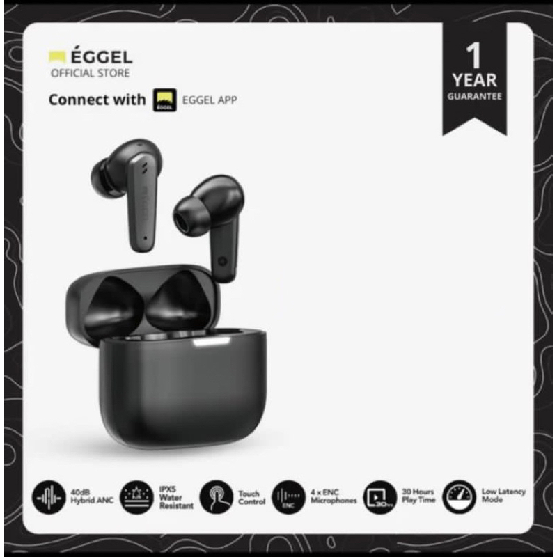 Jual Eggel Quiet Buds Neo Bluetooth Wireless TWS Earphone Hybrid