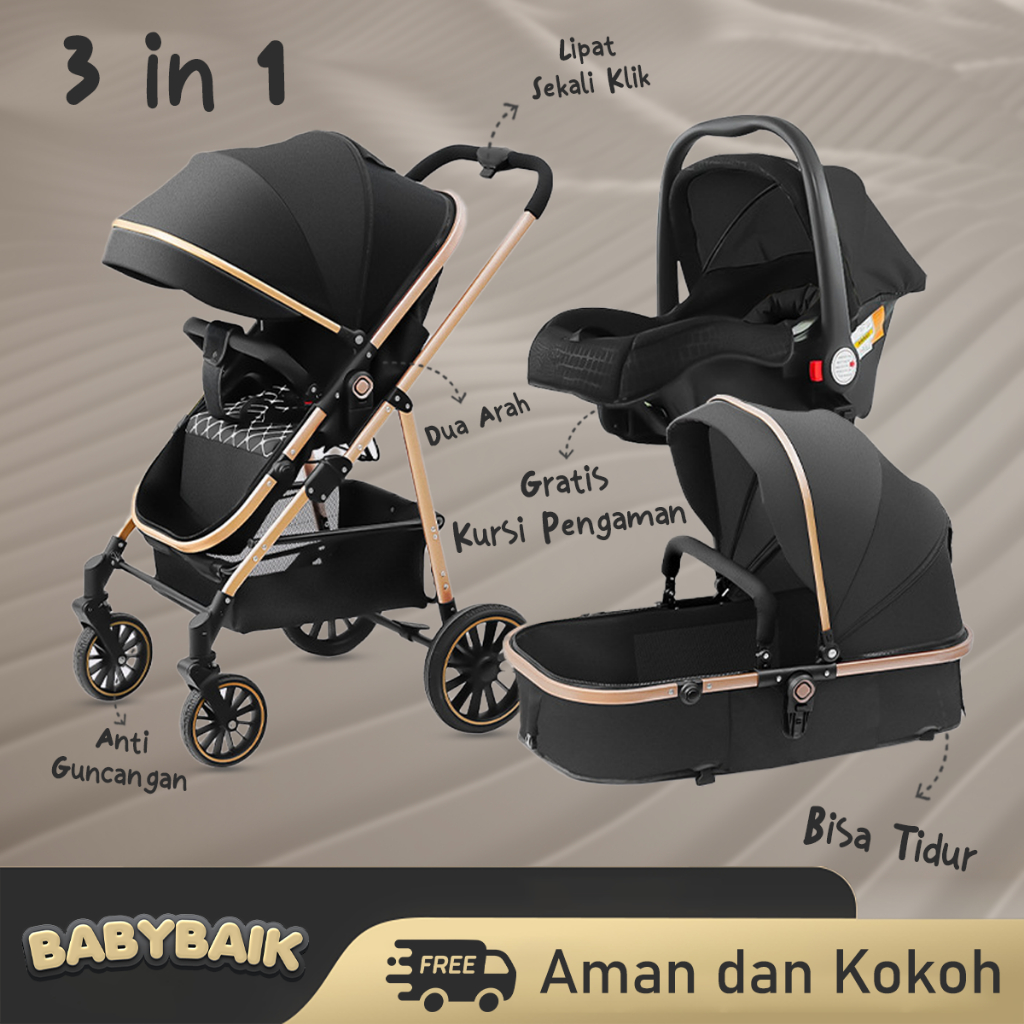 Stroller 2024 bayi travelling