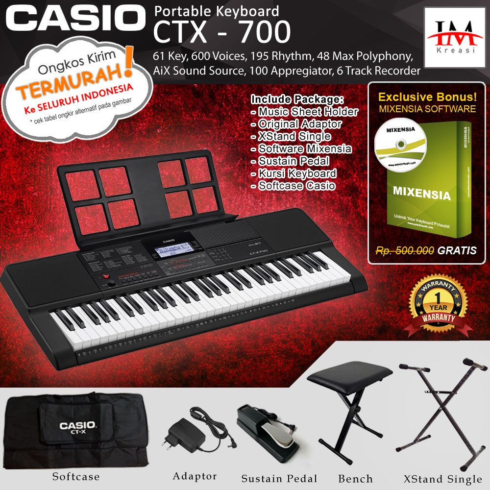 Casio deals ctx700 stand