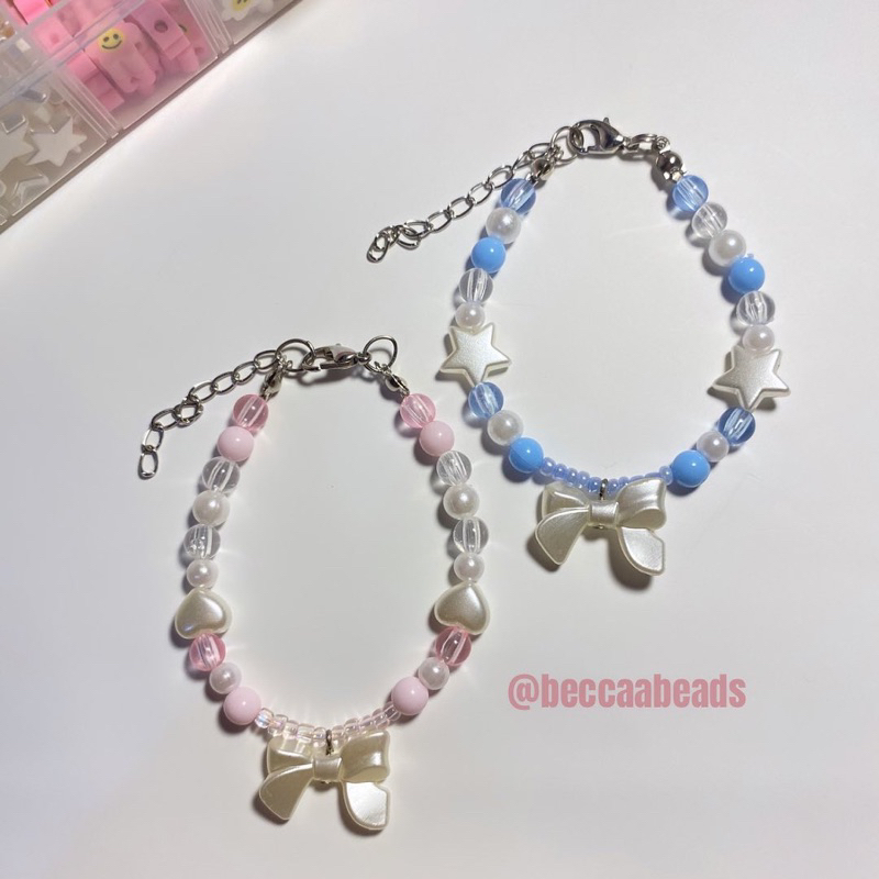 Jual COQUETTE Beads Stone Bracelet, Gelang Manik, Beads Bracelet, Gelang  Coquette, Gelang Y2K, Friendship Bracelet