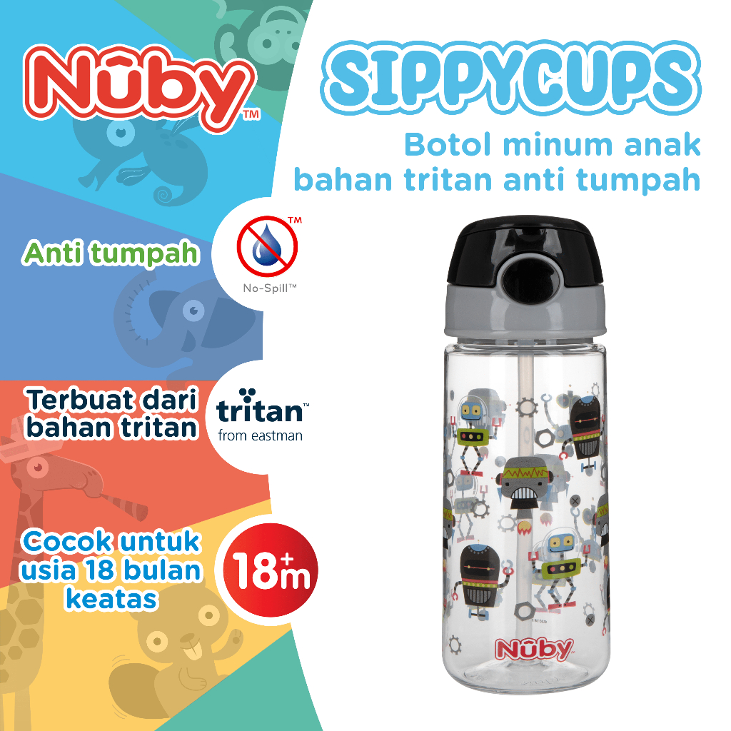 Nuby best sale robot bottle