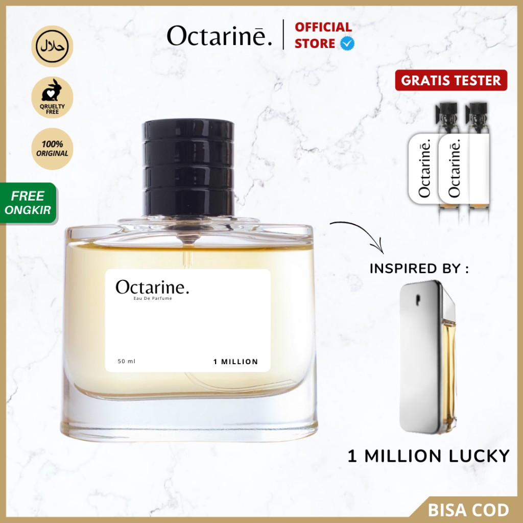 Jual Octarine - Parfum Pria Tahan Lama Aroma Maskulin Elegan Mahal Inspired  By 1 MILLION LUCKY | Parfume Farfum Perfume Minyak Wangi Cowok Cewek Murah  Original | Shopee Indonesia