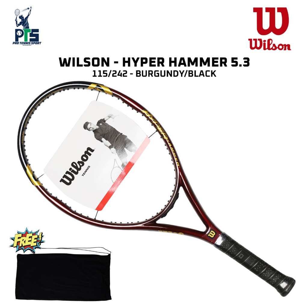 Raquette De Tennis Pro-Hanil - Modèle Occasion, Marques D'usure Mais Fonctionnelle, Idéale Pour Débutants Ou Entraînement