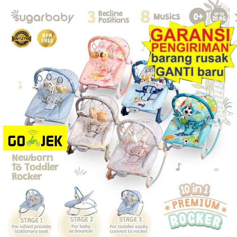 Bouncer sugar baby store untuk newborn