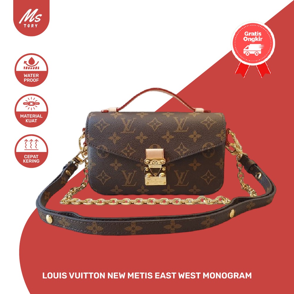 Jual Tas Wanita Pochette Metis East West Kanvas Reverse Monogram