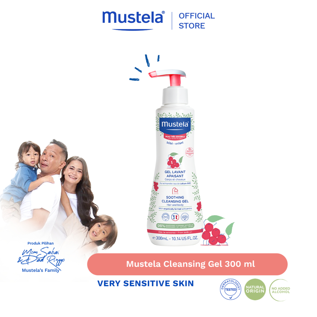 Mustela soothing cleansing gel hot sale 300ml