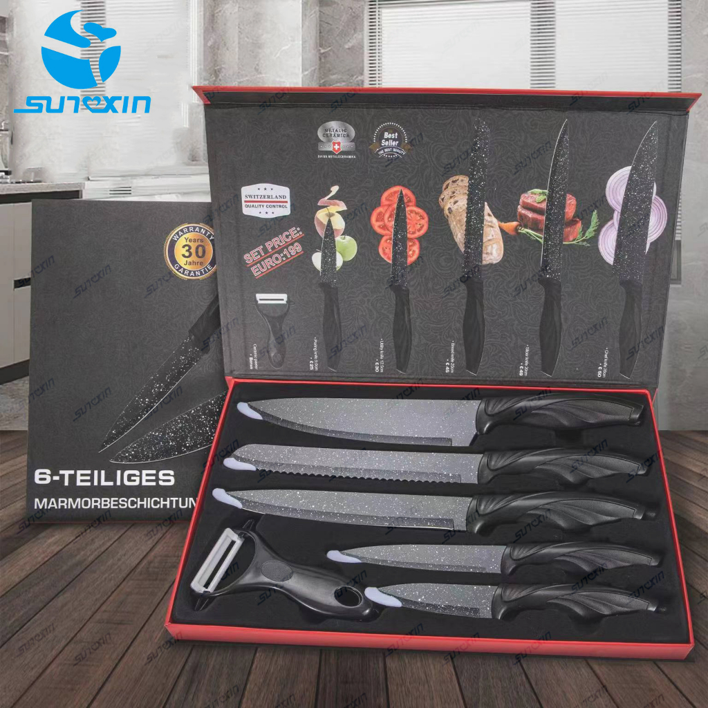 Jual Kitchen King Knife 6 Pcs set pisau dapur keramik cantik