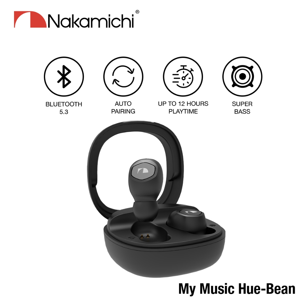 How to pair nakamichi best sale bluetooth earbuds