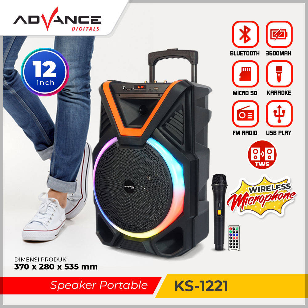 Speaker best sale bluetooth advance