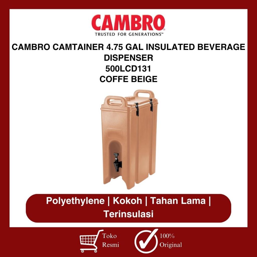 Cambro 500LCD110 Camtainers 4.75 Gallon Black Insulated Beverage Dispenser