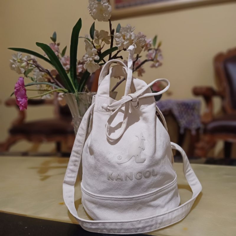 Kangol alice canvas online bucket bag