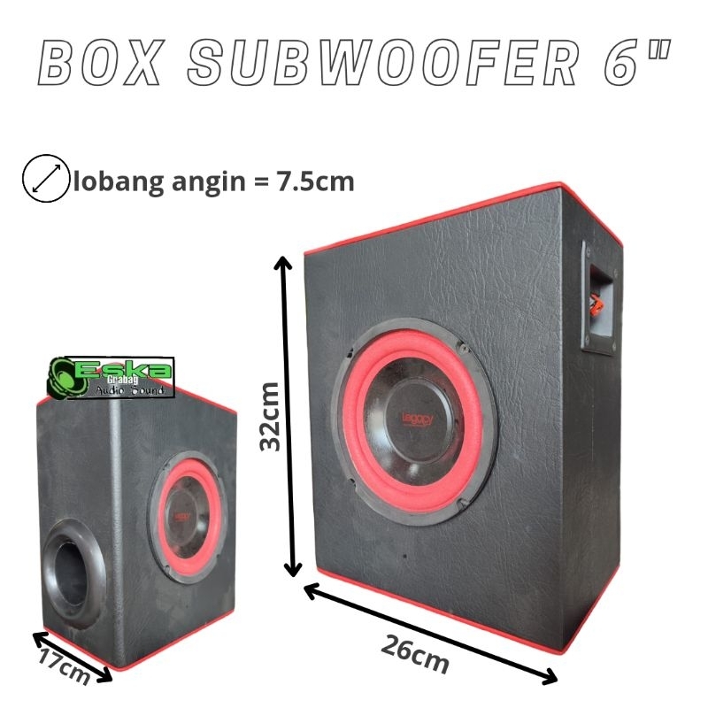 Box speaker 6 inch hot sale subwoofer