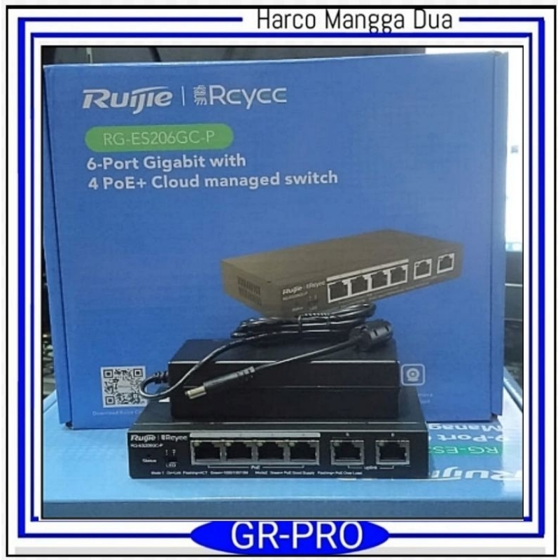 Ruijie Reyee 6-Port Gigabit Managed PoE Switch (RG-ES206GC-P)