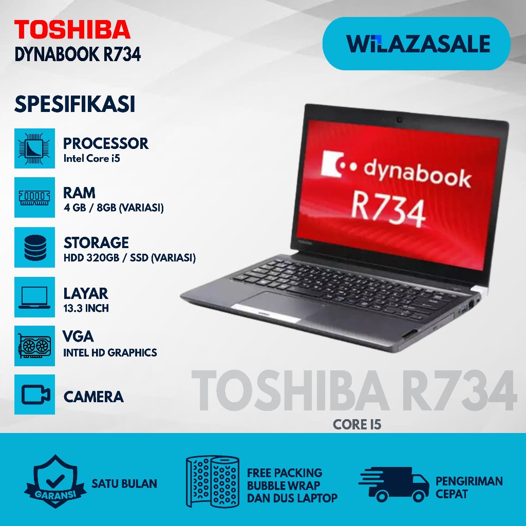 Jual LAPTOP TANGGUH TOSHIBA DYNABOOK R734 CORE I5 | Shopee Indonesia