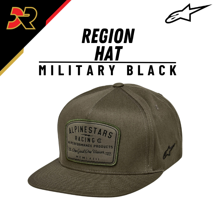 Alpinestars Flag Snapback Hat (Military/Black)