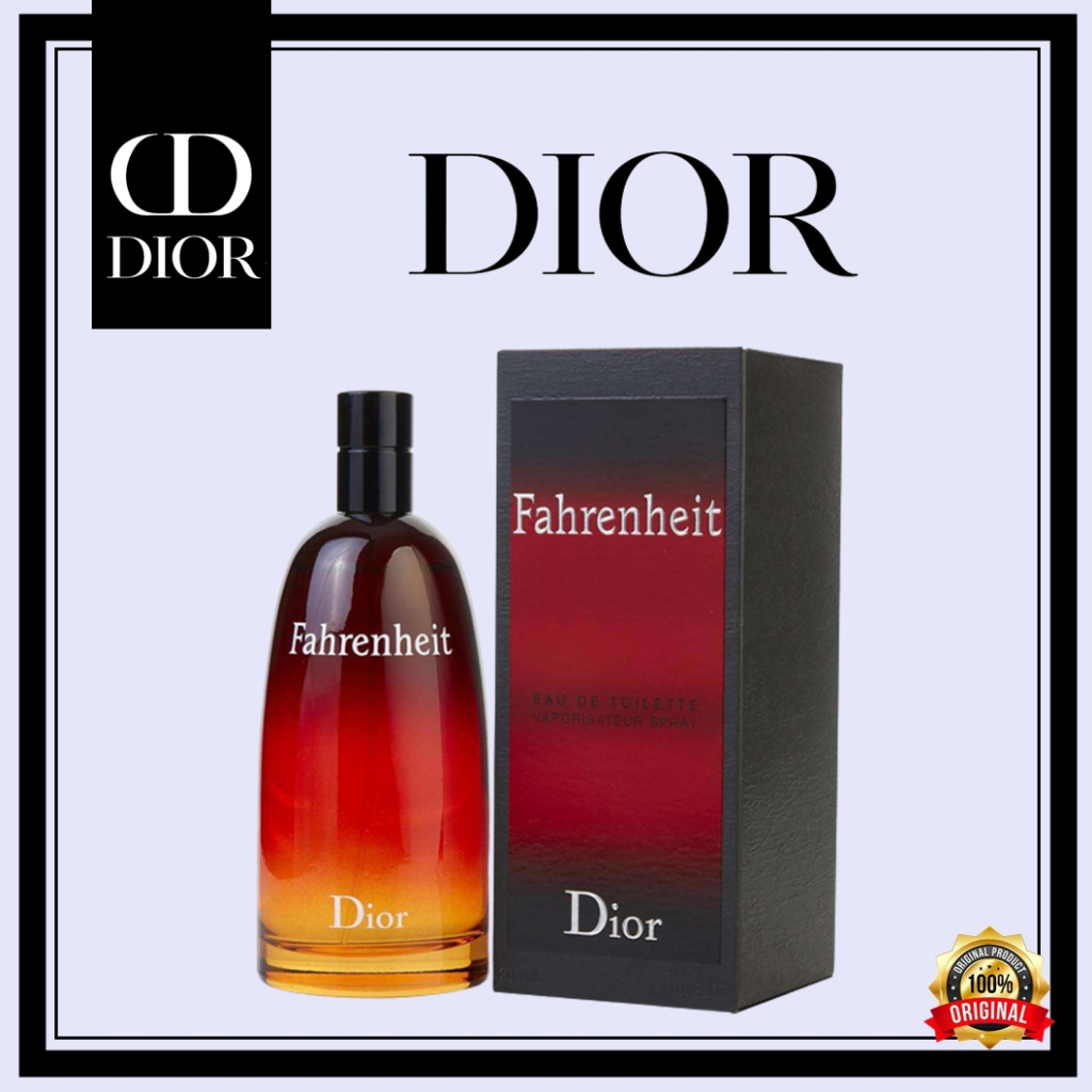 Jual 100 Original Christian Dior Fahrenheit EDT Man 100 ML