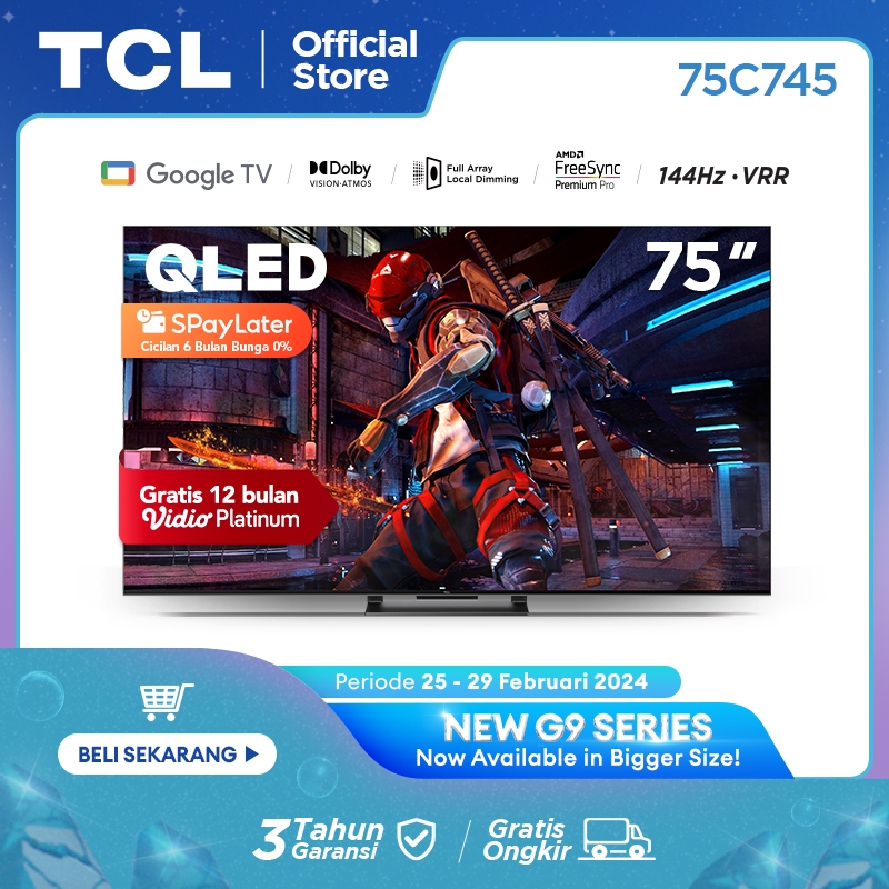 Beli TCL Q6  4K QLED Google TV - TCL Indonesia Official Store