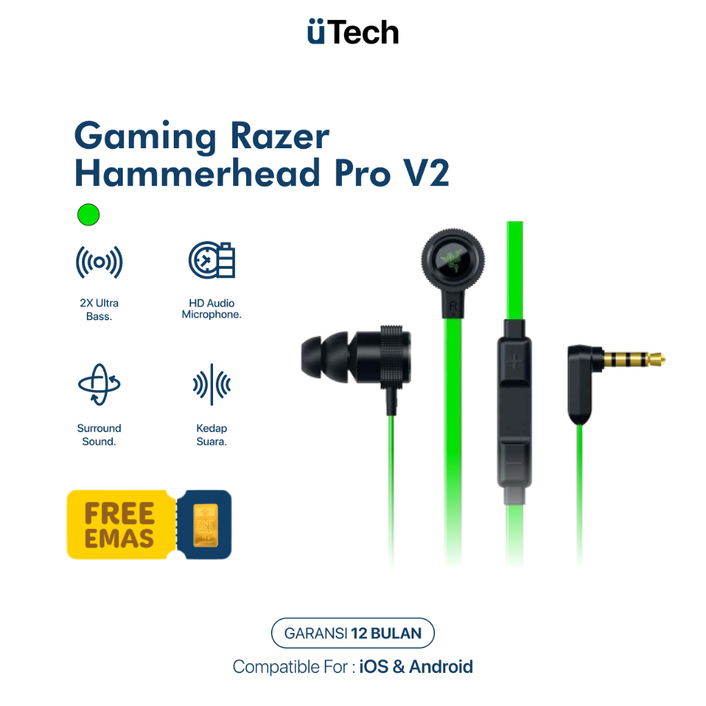 Razer hammerhead pro v2 surround online sound