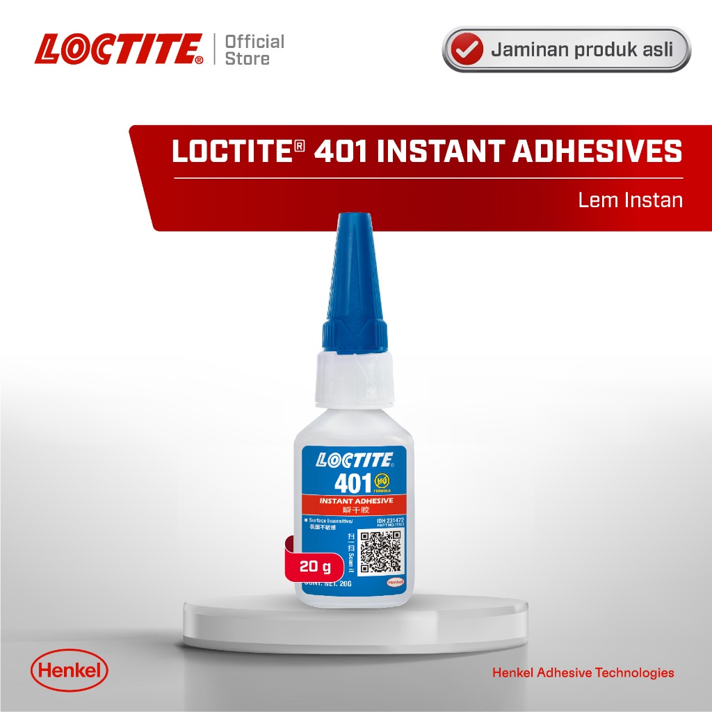 Colle instantanée Loctite 401 liquide et universelle