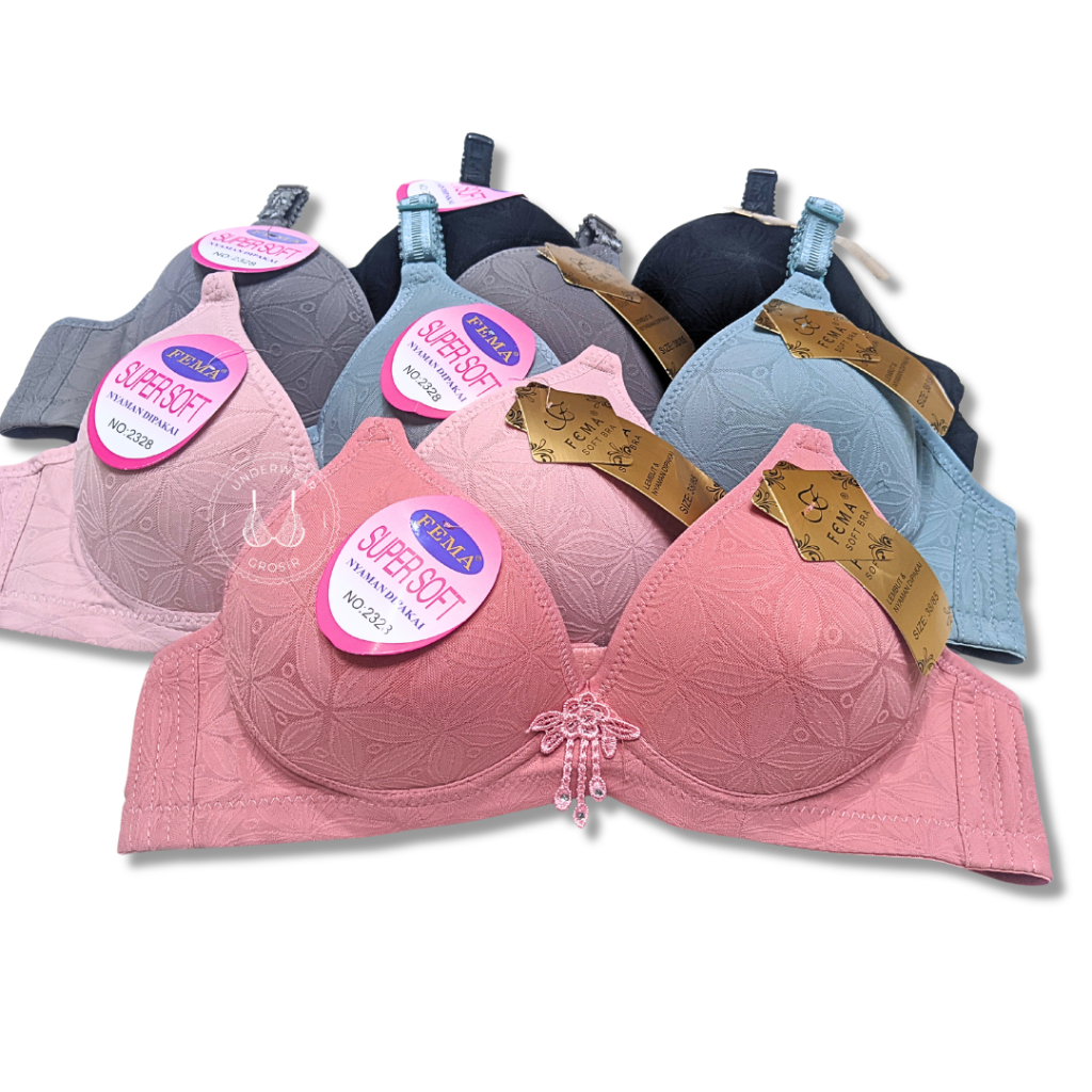 Women Bras 6 Pack of T-Shirt Bra B Cup C Cup D Cup DD Cup DDD Cup 36B (8207)
