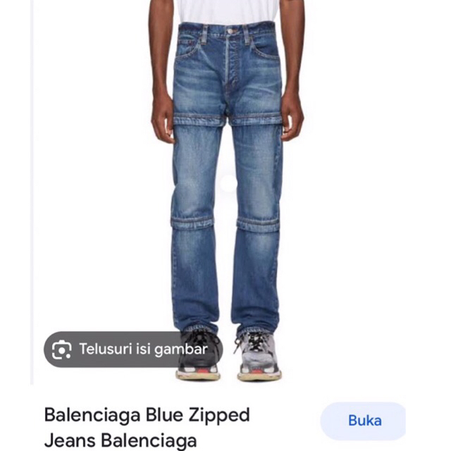 Balenciaga shop zipper jeans