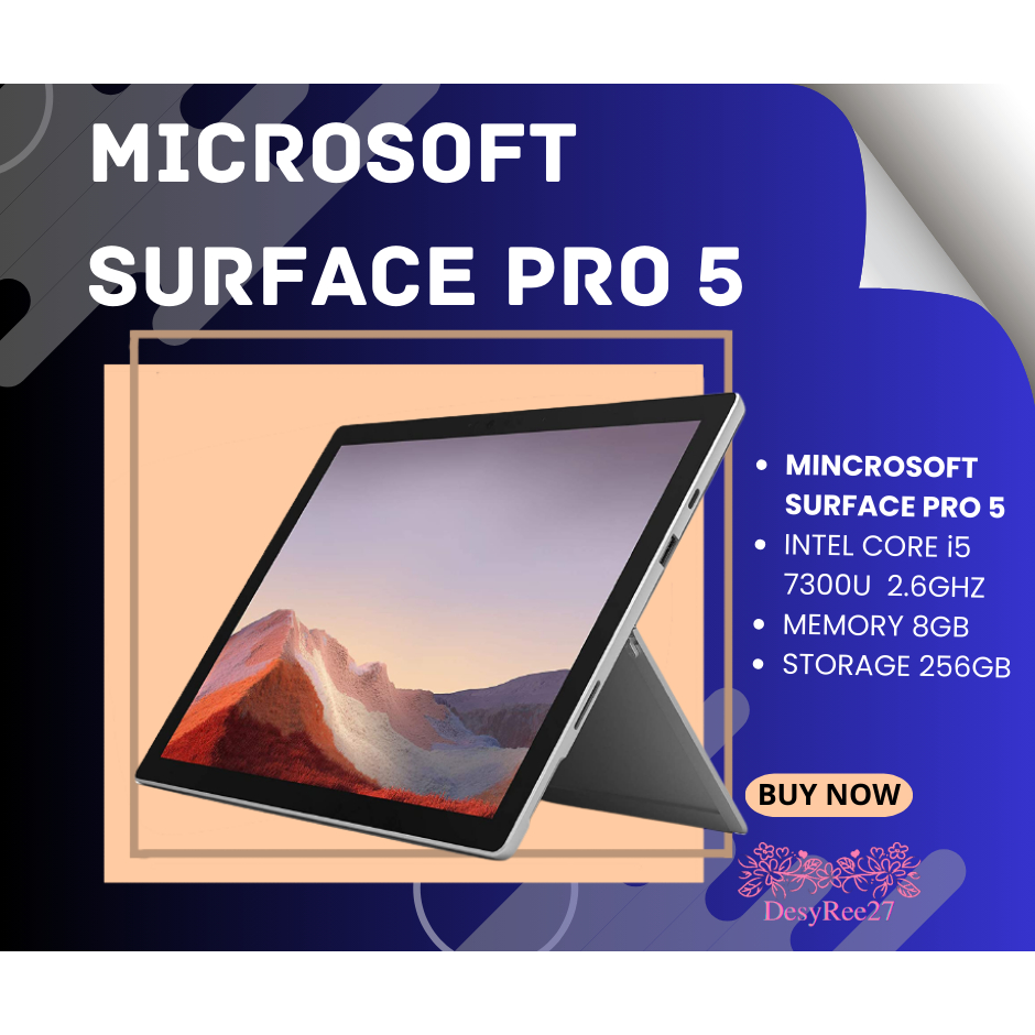 Jual Microsoft Surface Pro 5 Second Intel Core i5 2.6Ghz ram 8Gb ...