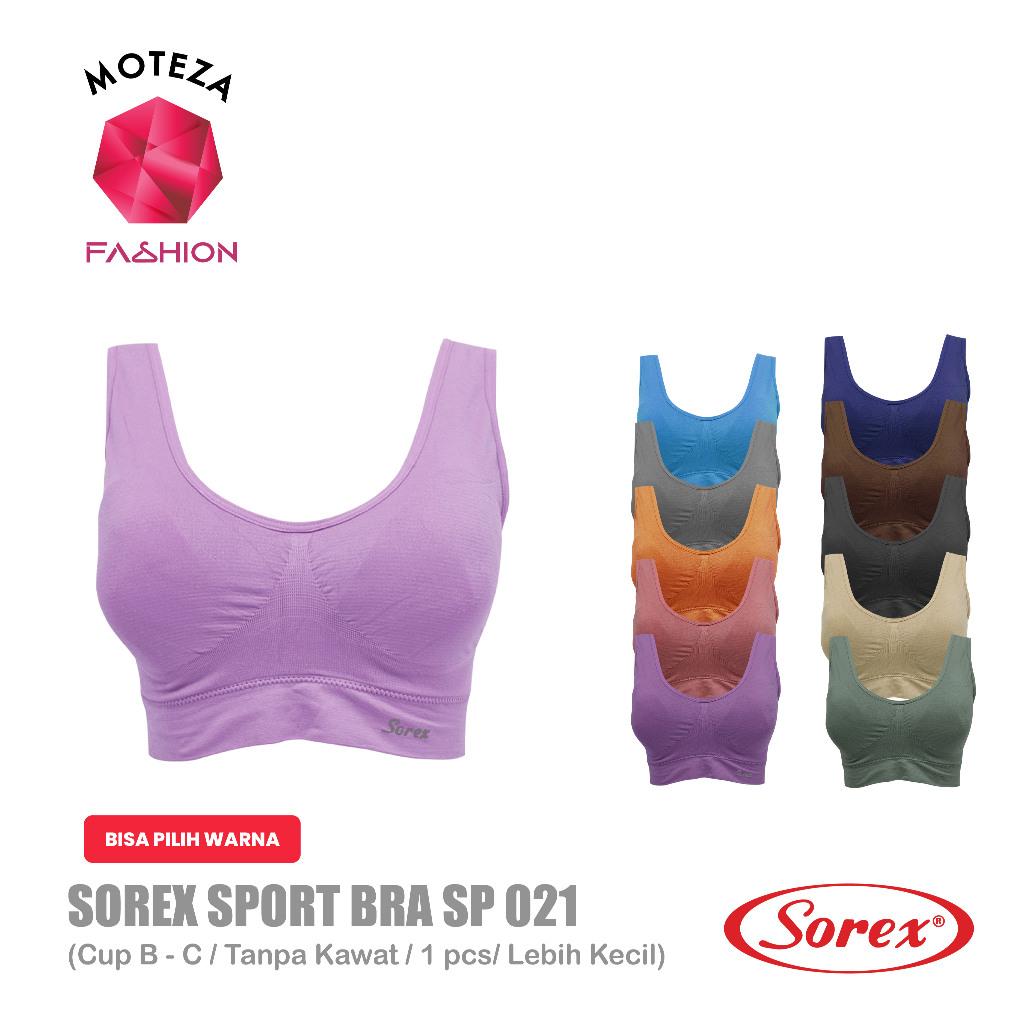 Jual Bra Sport Olahraga Senam Aerobic Sorex - SP 21 Kecil, Cream