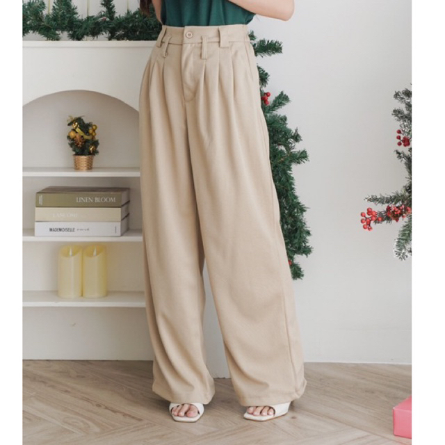 Guromo - High-Waist Wide-Leg Dress Pants