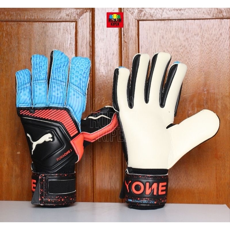 Jual PUMA ONE GRIP 1 IC BLACK BLUE AZUR RE BLAST SKU 293