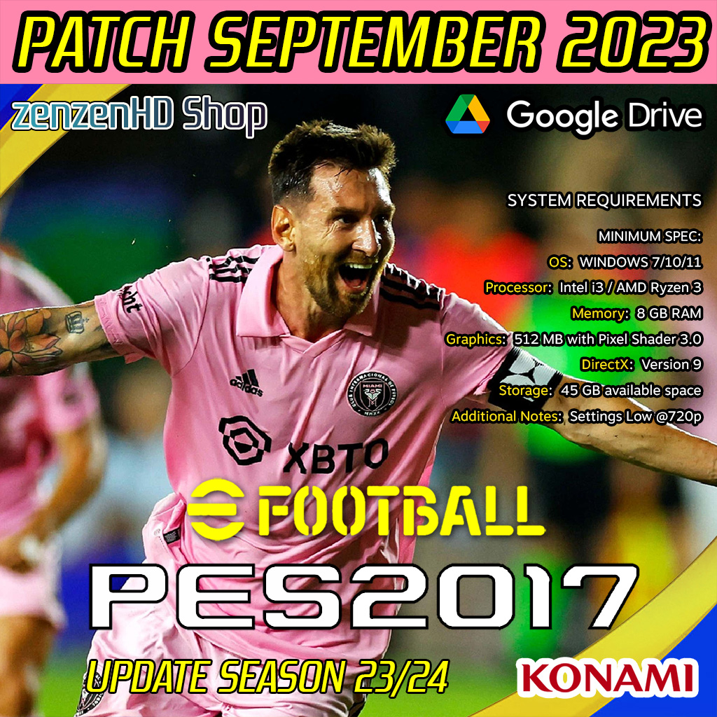 Jual PES 2017 PATCH 2023 + LIGA BRI - PC LAPTOP GAMES