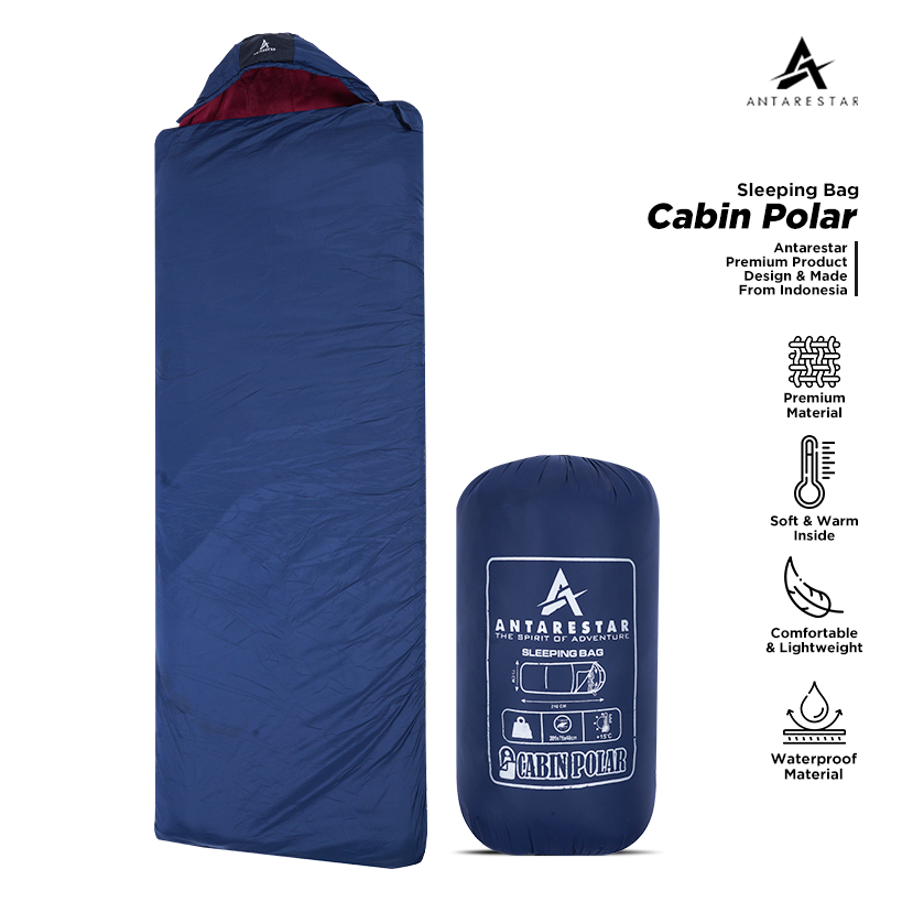 Jual ANTARESTAR Official Sleeping Bag SB Cabin Polar Bahan Lebih