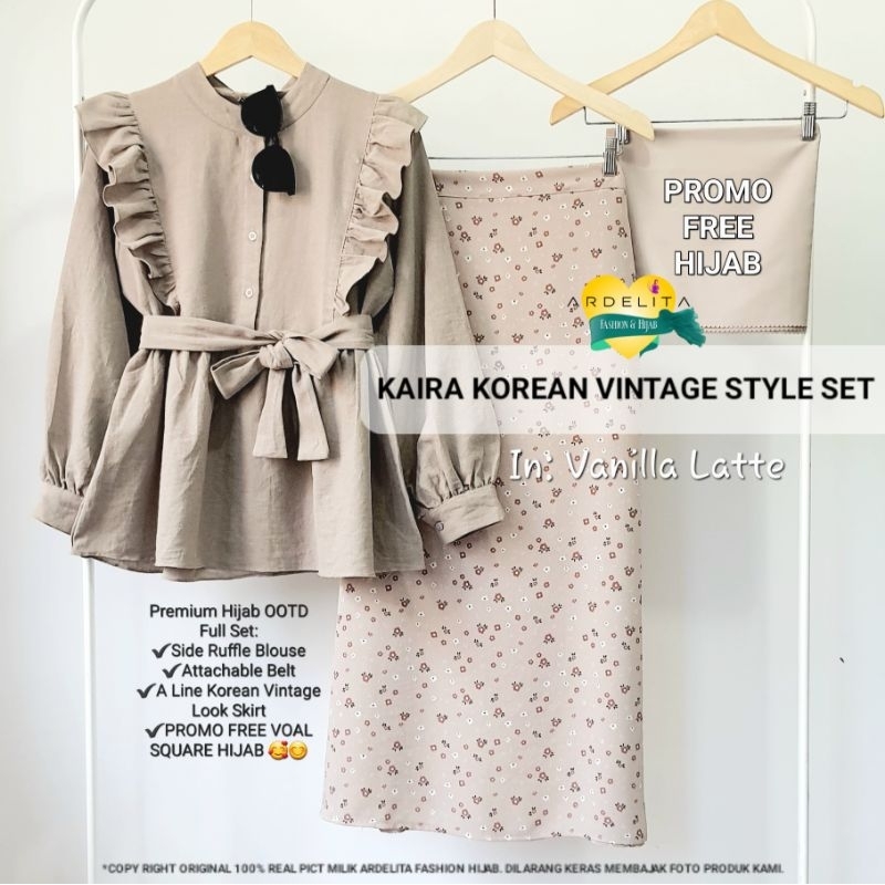 Korean vintage style top clothing