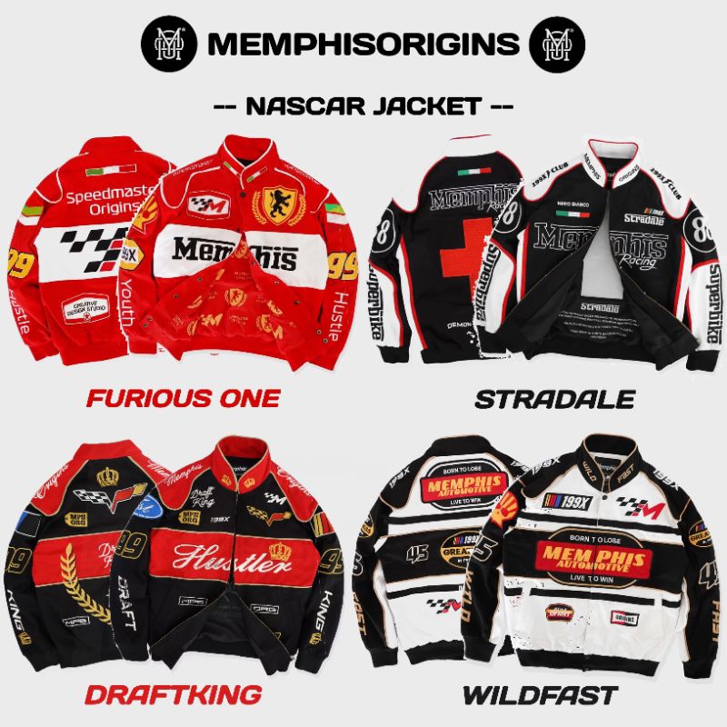 Jual NASCAR JACKET MEMPHIS - WILDFAST | DRAFTKING | STRADALE