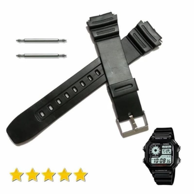 Jual tali jam tangan sanda 418 strap sanda 418 hitam Shopee