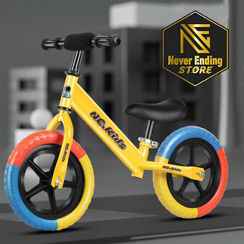 Sepeda Balance Bike Pushbike NEKIDS Keseimbangan anak Roda 2 Umur 2 3 4 5 6 tahun Perempuan Laki Laki