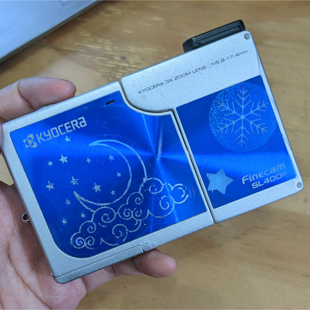 KYOCERA Finecam SL400R PEARL かたく BLUE