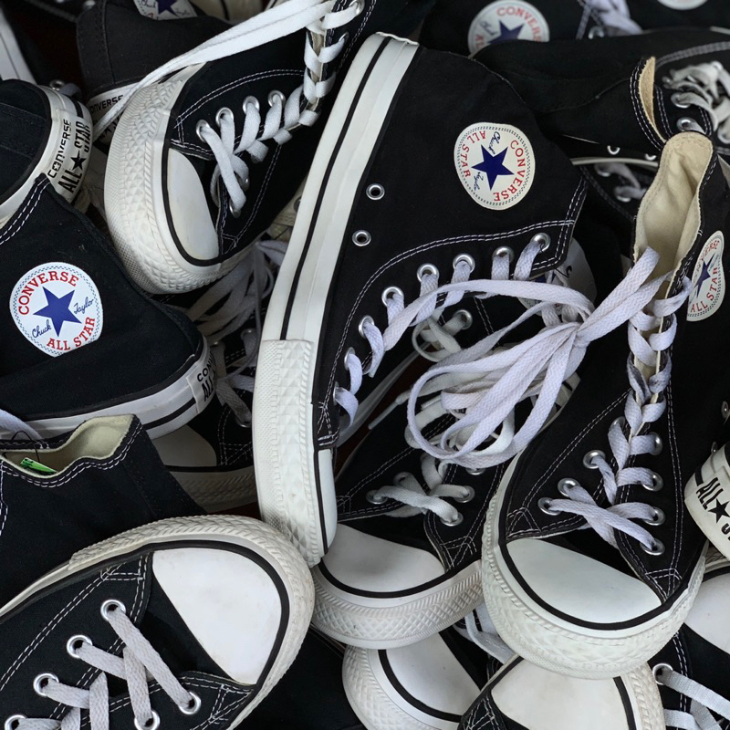 Jual Converse CT Hi Black White Second Shopee Indonesia