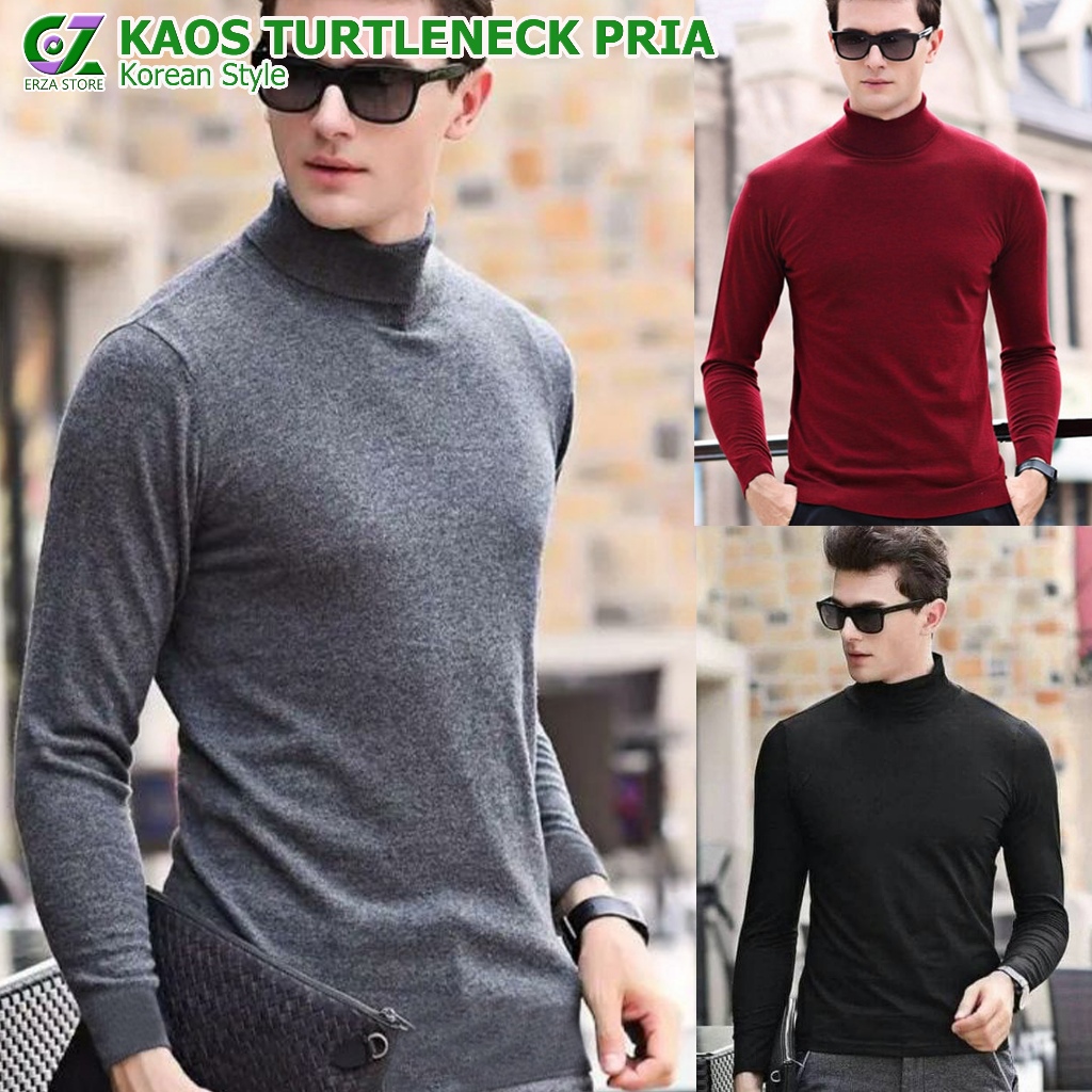 Kaos turtleneck outlet pria