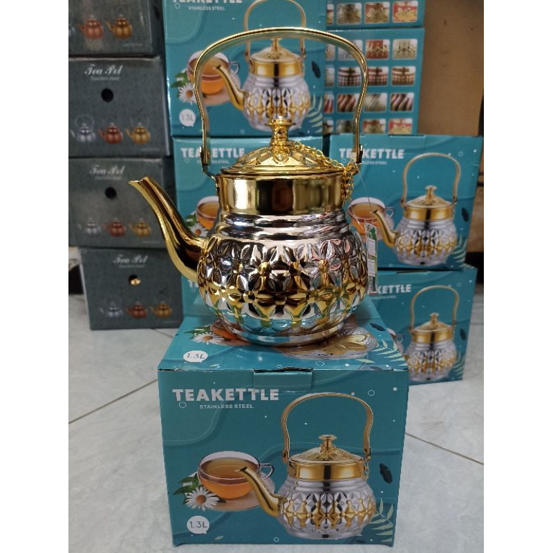 1.6L Vintage Stainless Steel Tea Kettle – R & B Import