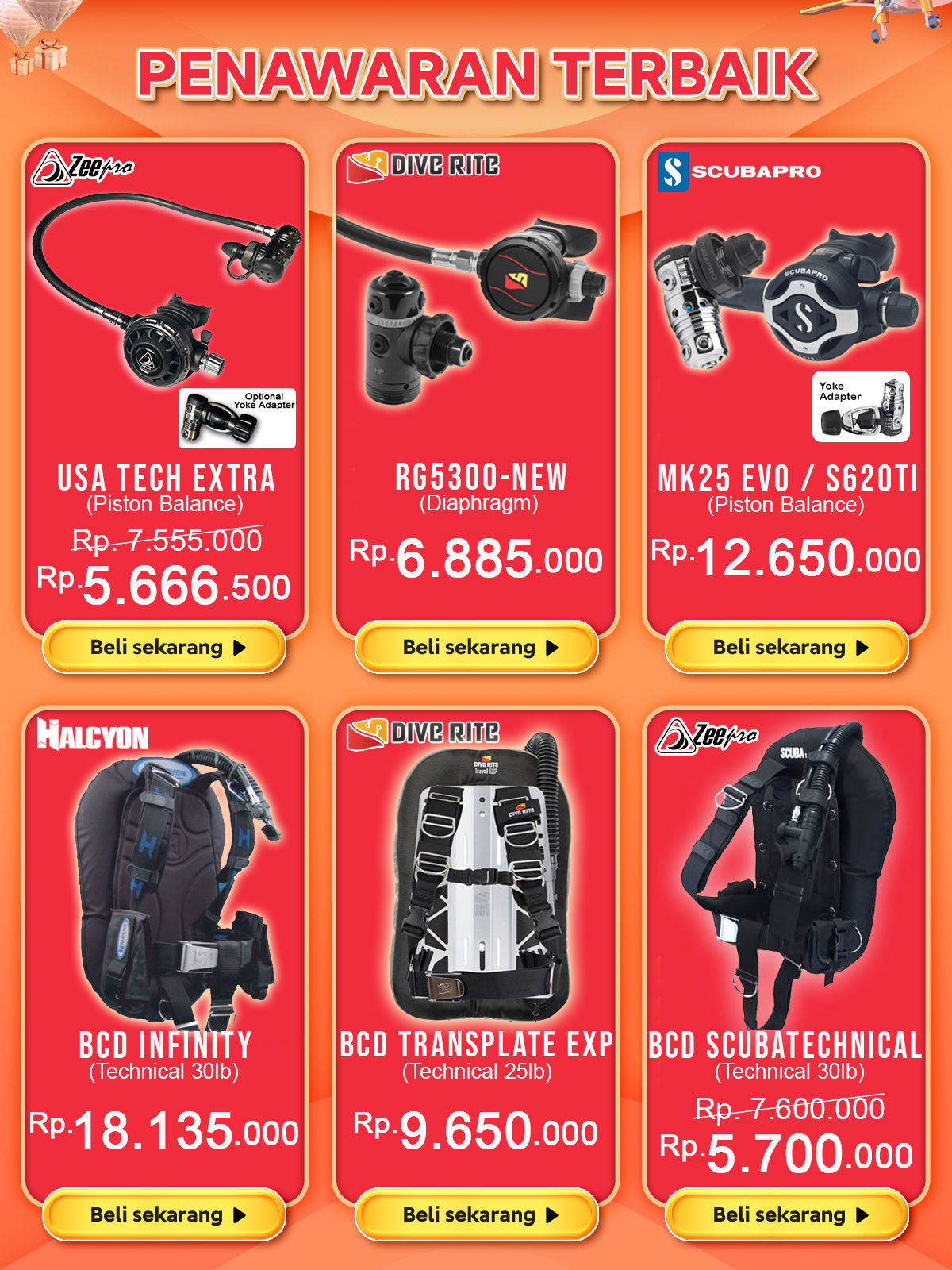 Produk DIVE & FREEDIVE STORE Shopee Indonesia