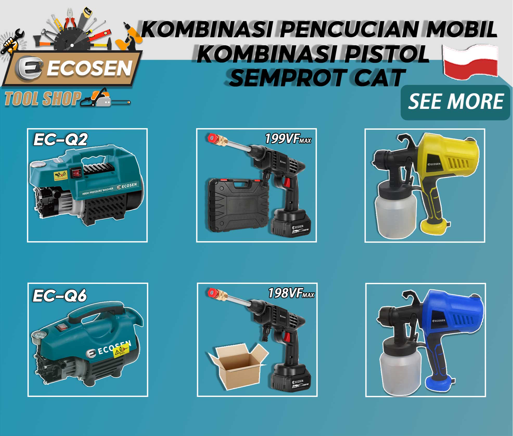 Produk Ecosen Power Tool Shop Shopee Indonesia