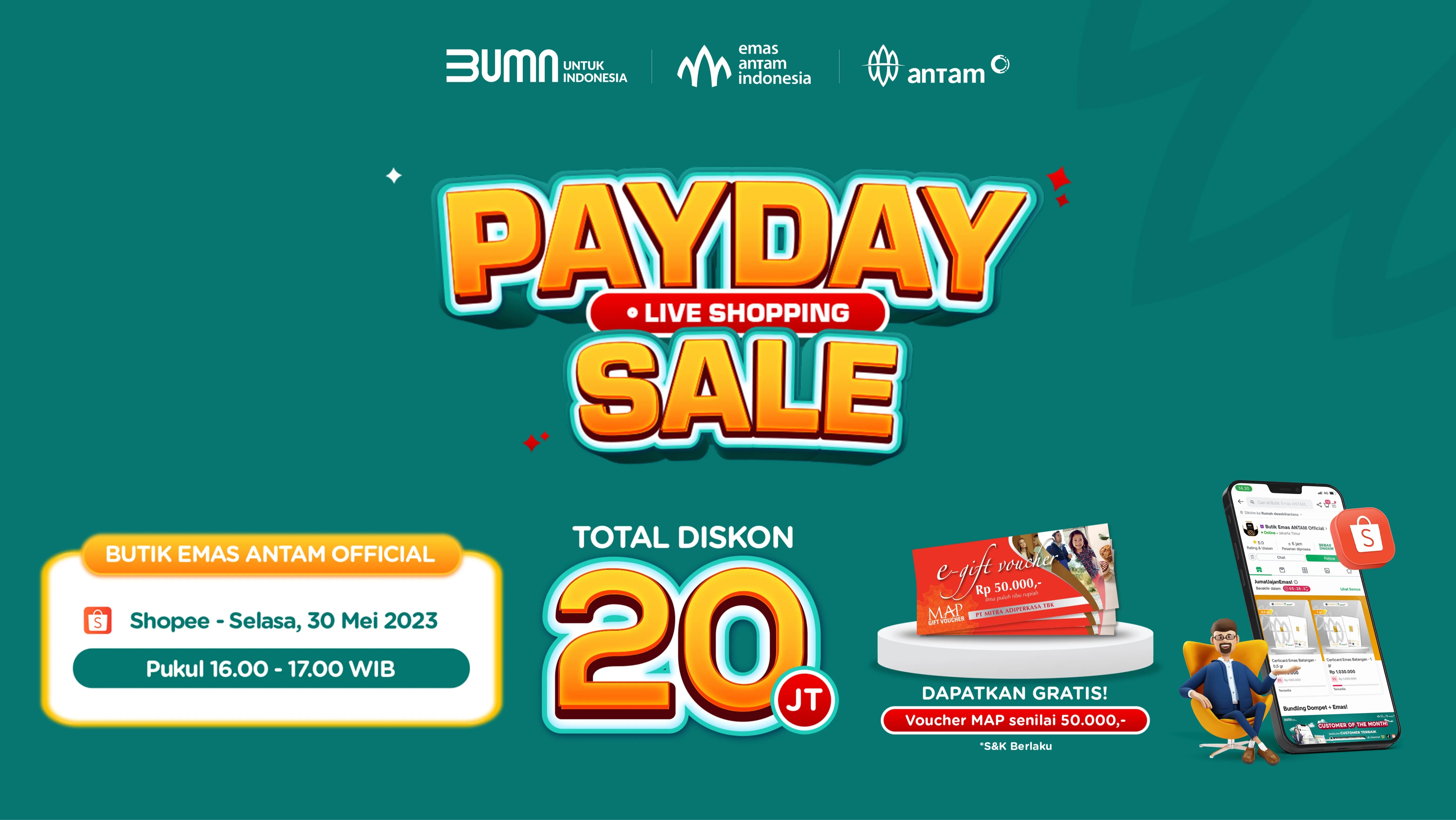 Toko Online Butik Emas Antam Official Shop | Shopee Indonesia