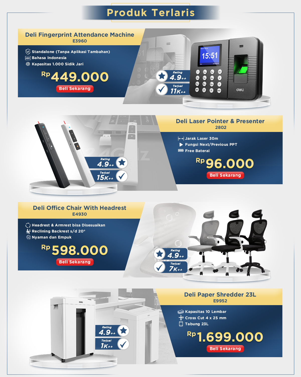 Toko Online Deli Office Automation Official Shop | Shopee Indonesia