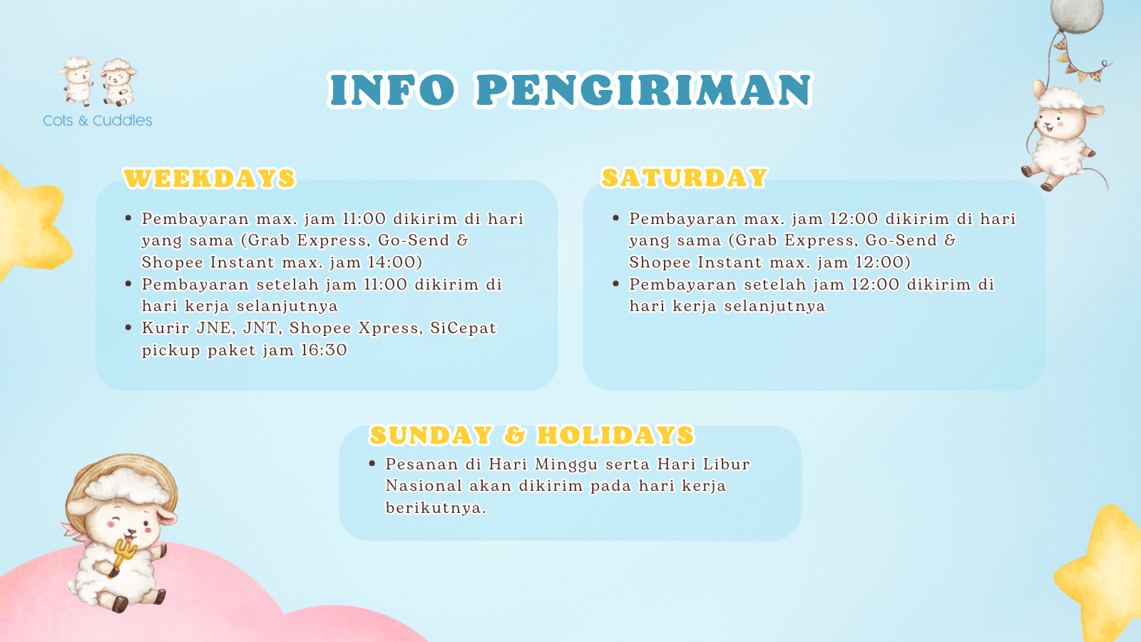 Toko Online Cots & Cuddles Official Store Shopee Indonesia