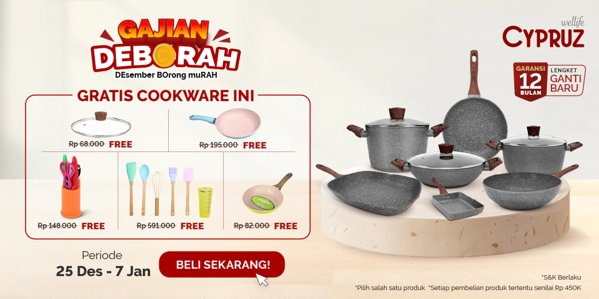 Promo Carote Grill Pan 3 in 1 Anti Lengket 28 Cm Diskon 3% di