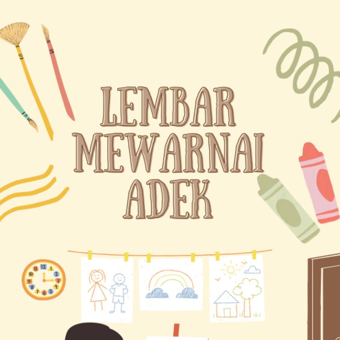 Produk Lembar Mewarnai Adek | Shopee Indonesia