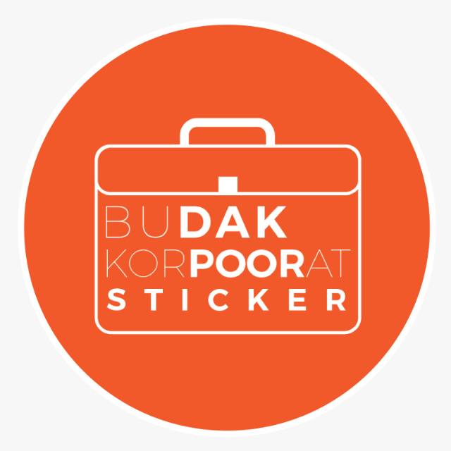 Produk Budak Korporat Sticker | Shopee Indonesia