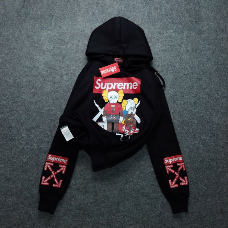 Off white store x supreme hoodie